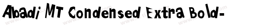 Abadi MT Condensed Extra Bold字体转换
